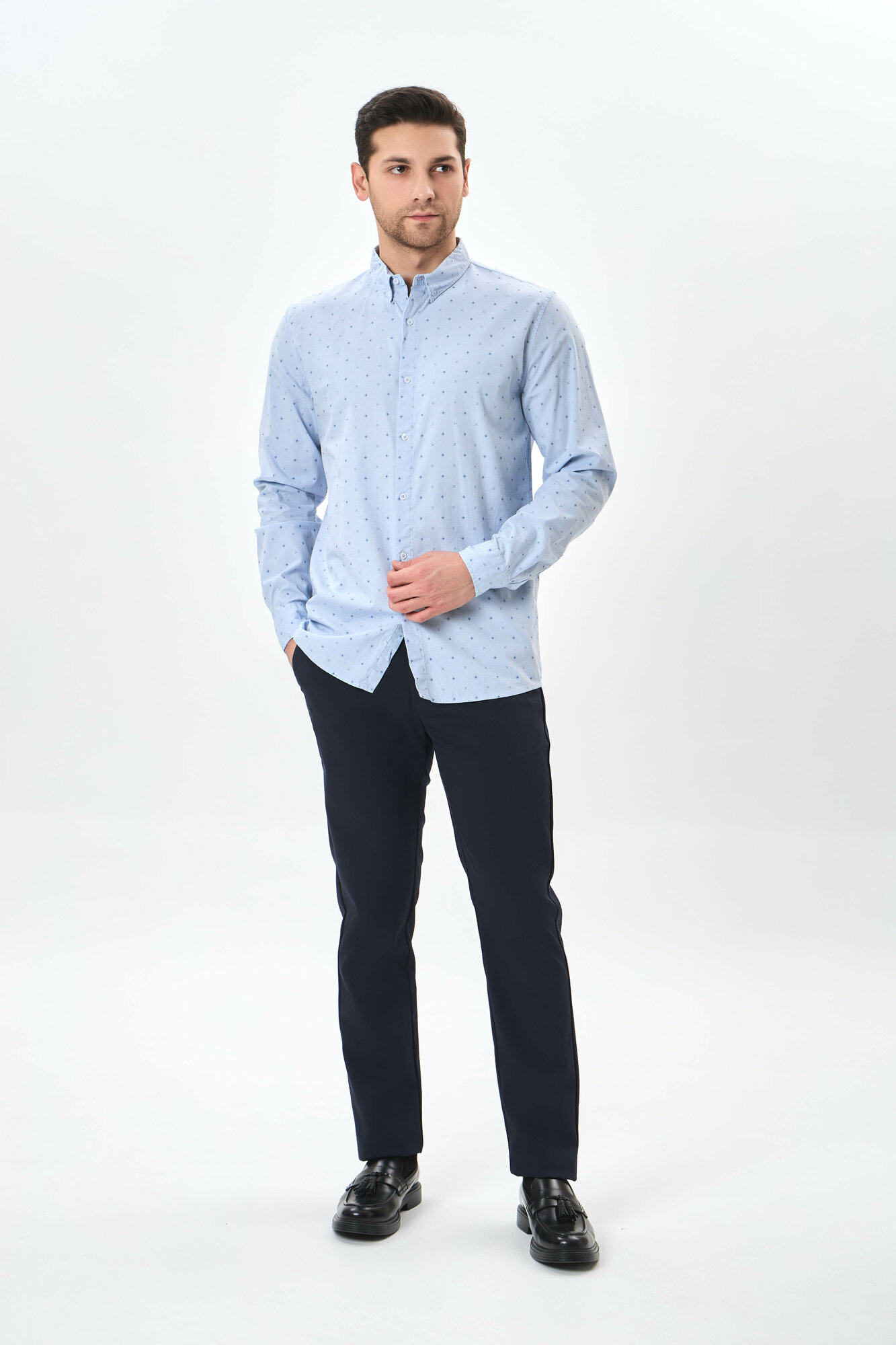 Рубашка TERRA PRO, размер M, blue — фото 1