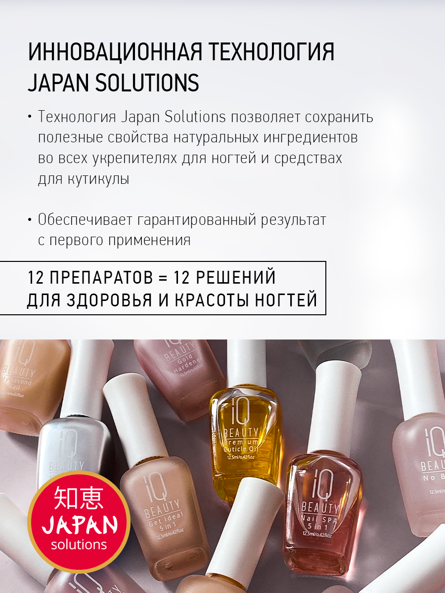 Средства Для Кутикулы Высокоэффективный удалитель кутикулы IQ Beauty Stop Cuticle, 12.5 мл