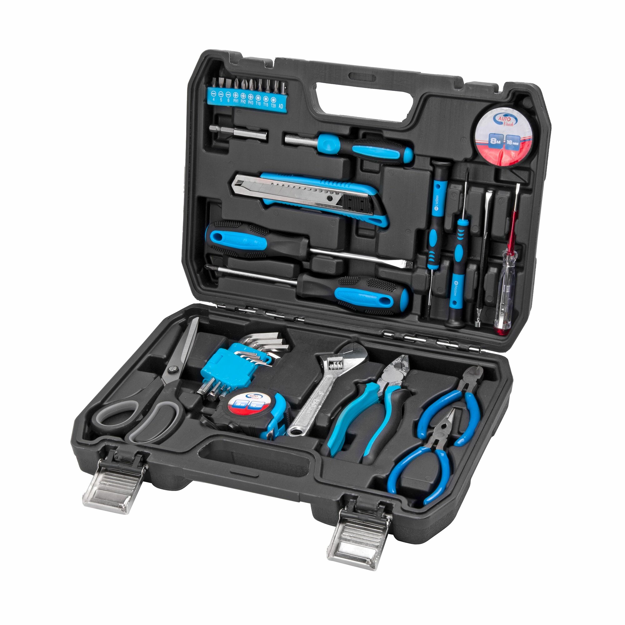 Набор инструмента AUTOVIRAZH, в кейсе, 35 элементов, 2100 гр