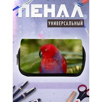 Пенал косметичка эклектус попугай птица