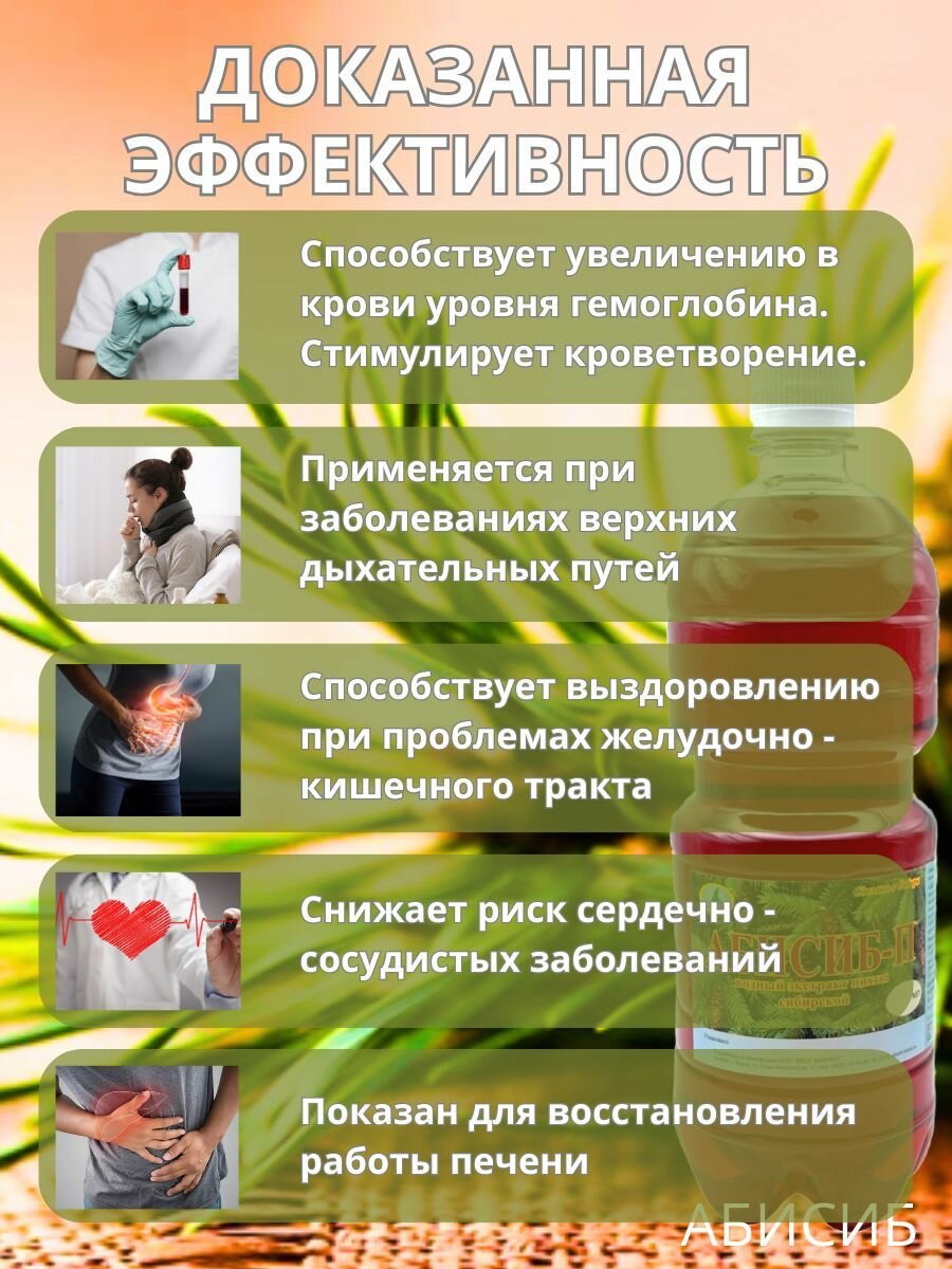 Картинки Экстракт пихты абисиб для иммунитета и ЖКТ 1литр - 2 шт, для желудка, от простуды и гриппа, для восстановления после ковида, от кашля, для гемоглобина