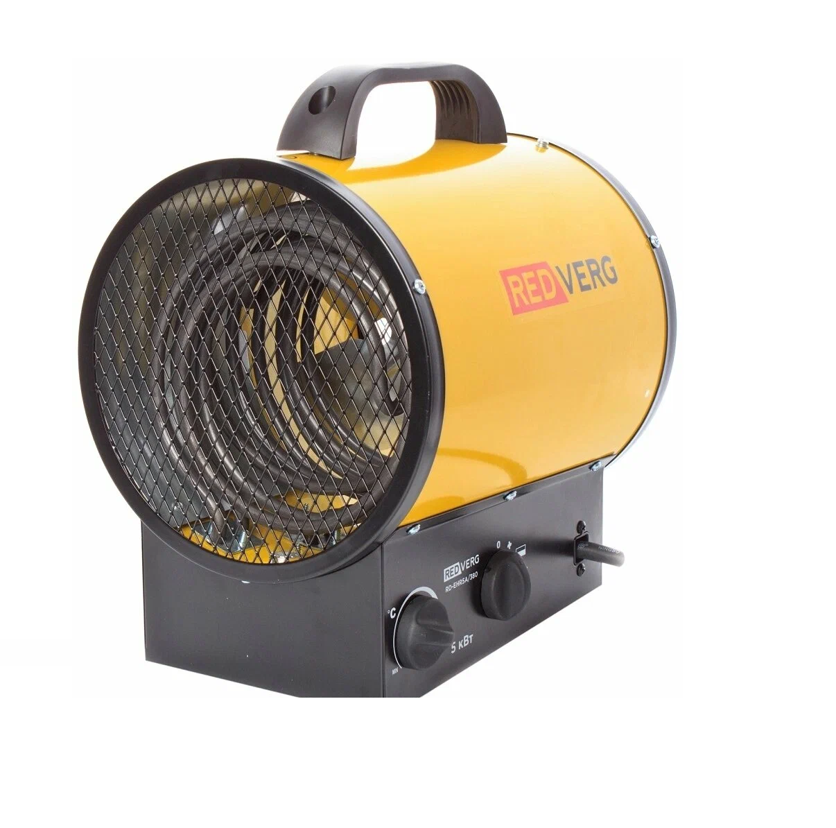 Тепловая пушка RedVerg RD-EHR5A/380 желтый/черный мощность 5000Вт