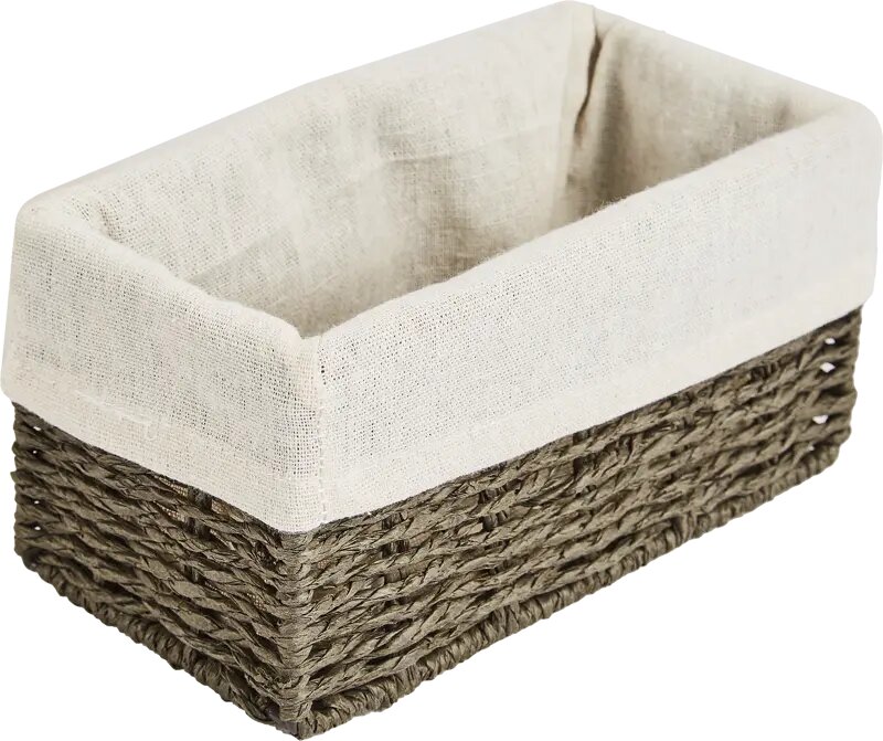 Корзина для хранения 20x10x10 см бумага цвет графит