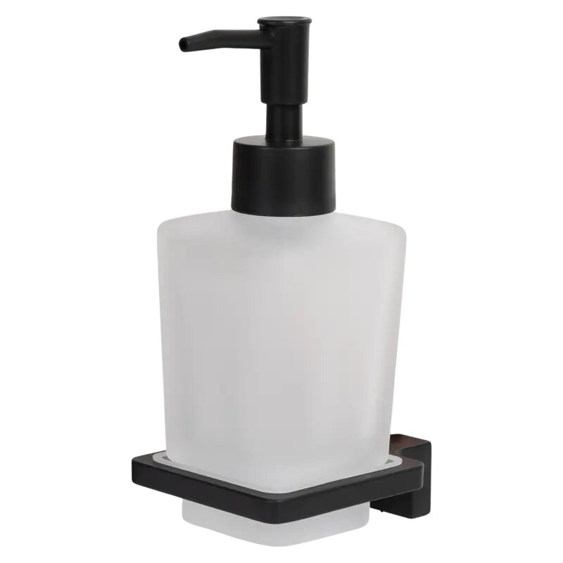 Дозатор для жидкого мыла Swensa Lucid SWR-5400-04-BLK подвесной цвет прозрачный/черный