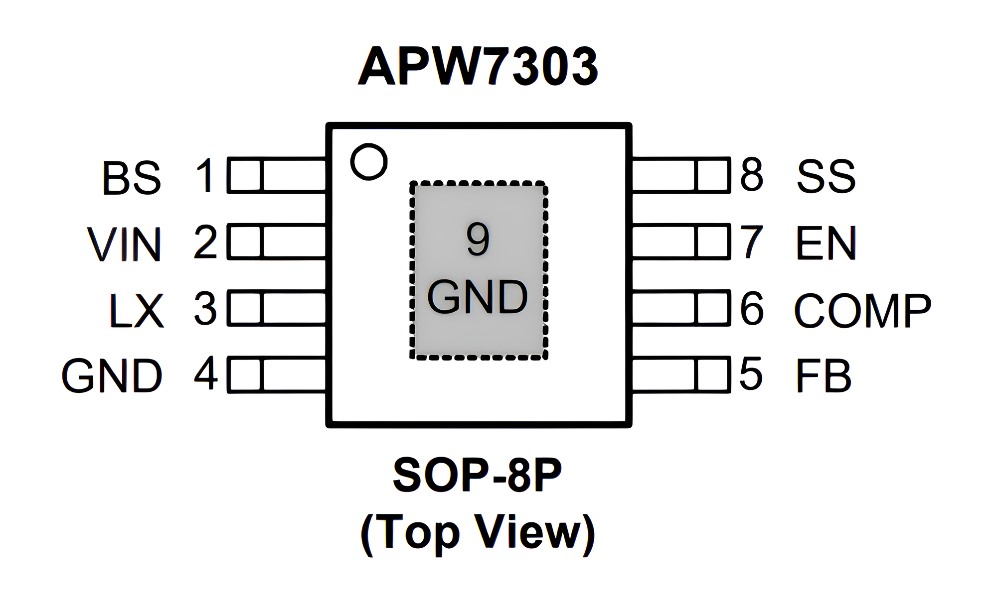 Микросхема APW7303KAI-TRG