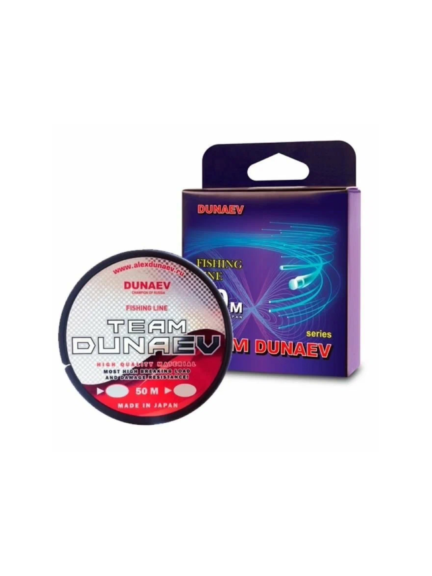 Монофильная леска Dunaev TEAM DUNAEV 50м 0.205мм 3.00кг, прозрачная