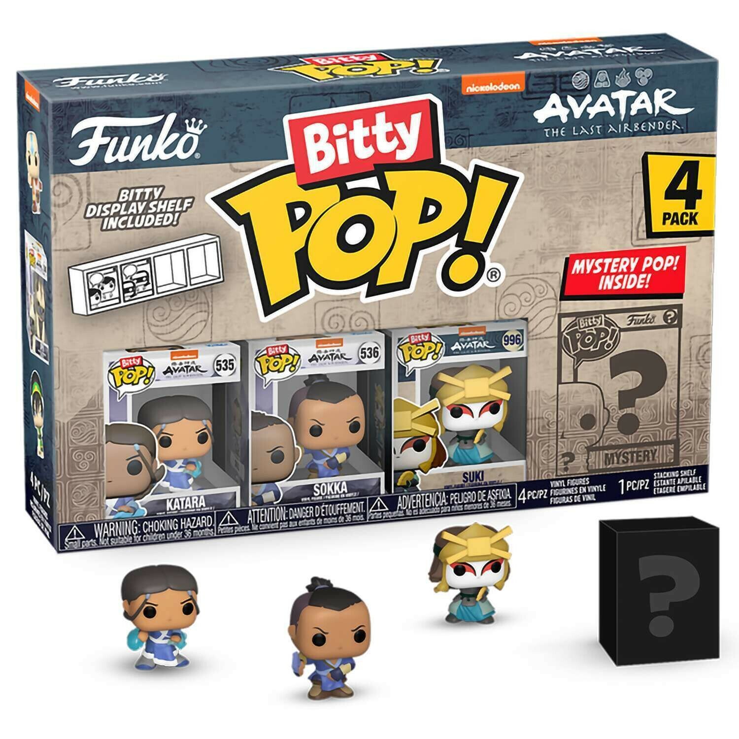 Фигурка Funko Bitty POP! Avatar The Last Airbender Katara+Sokka+Suki+Mystery