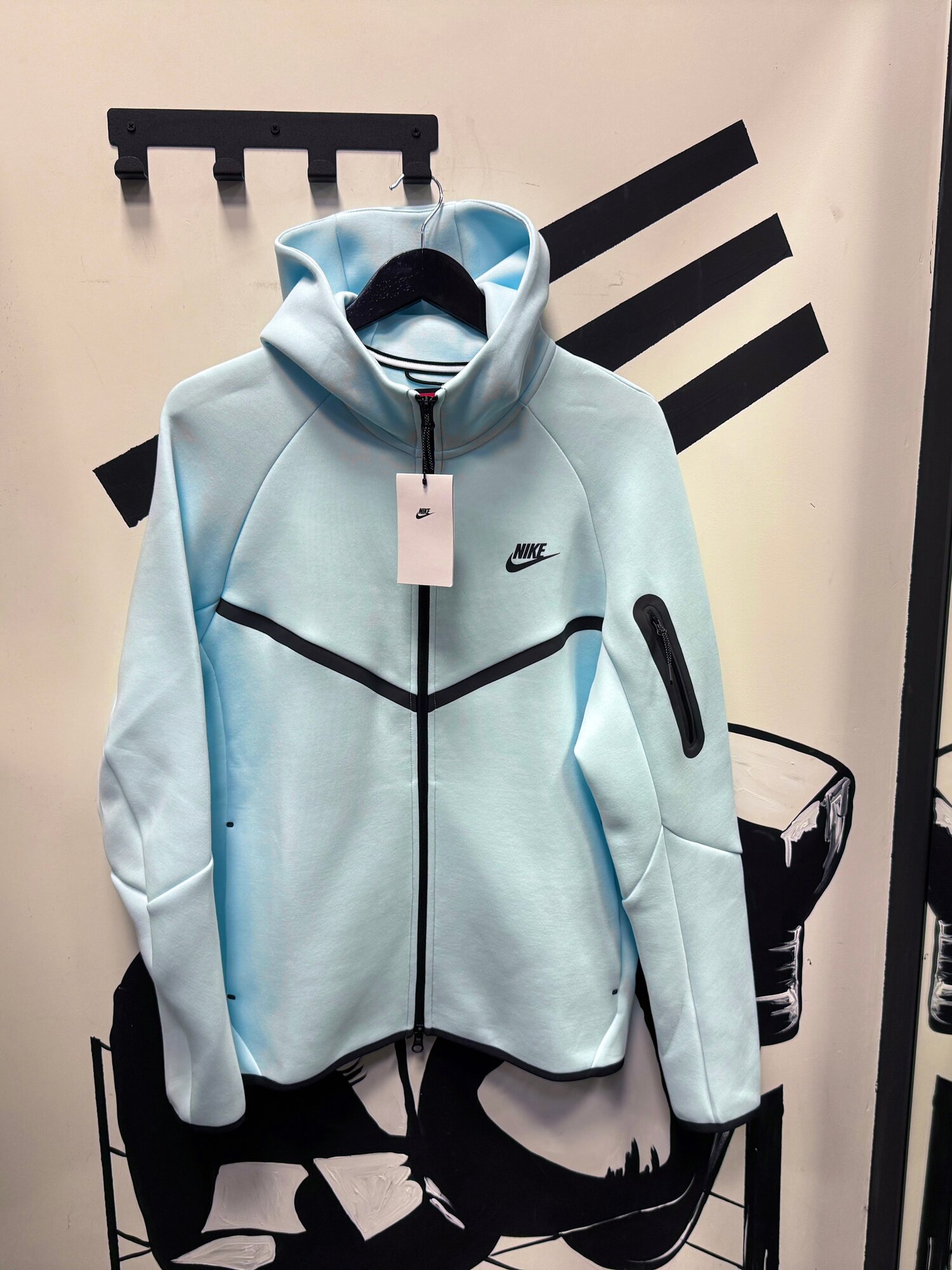 Толстовка спортивная NIKE Tech FLeece, размер XXL, , Glacier Blue — фото 1