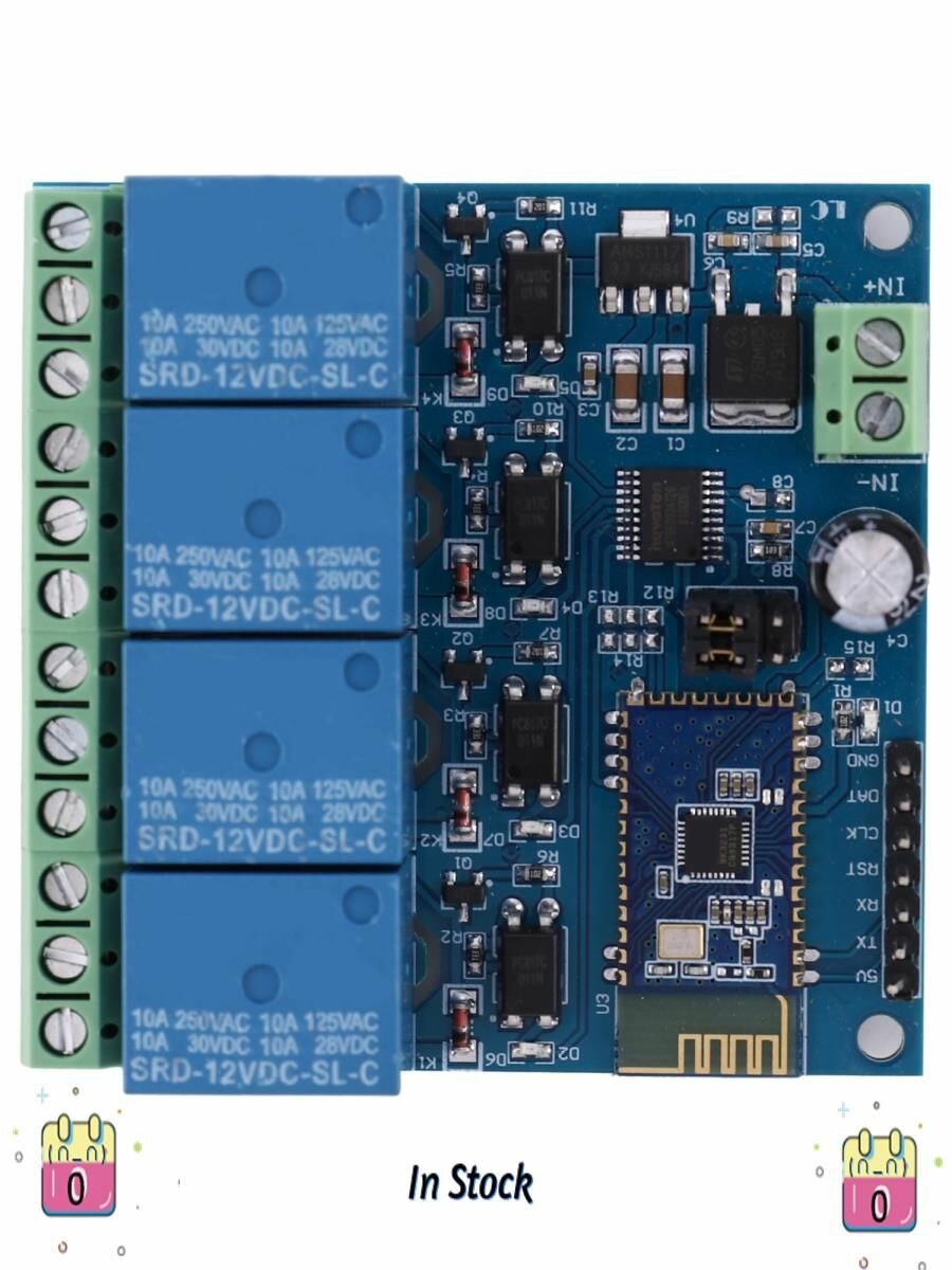 12V 4CH Пульт Дистанционного Управления Bluetooth Релейный Модуль совместим с Android Мобильный мотор светодиодный светильник DIY электронный комплект