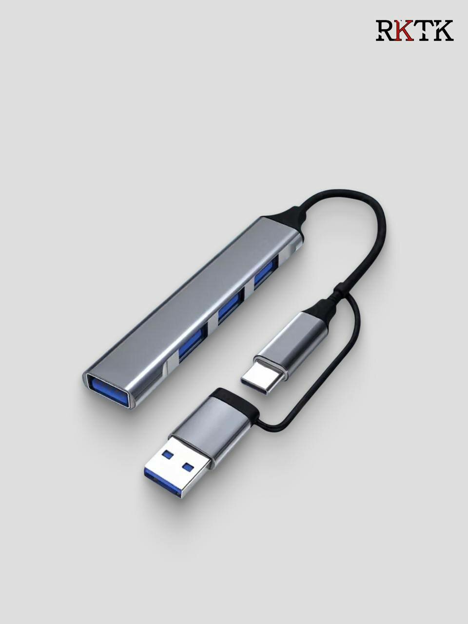 Разветвитель USB HUB на 4 порта , кабель для ноутбука, удлинитель для компьютера, провод для юсб — фото 1