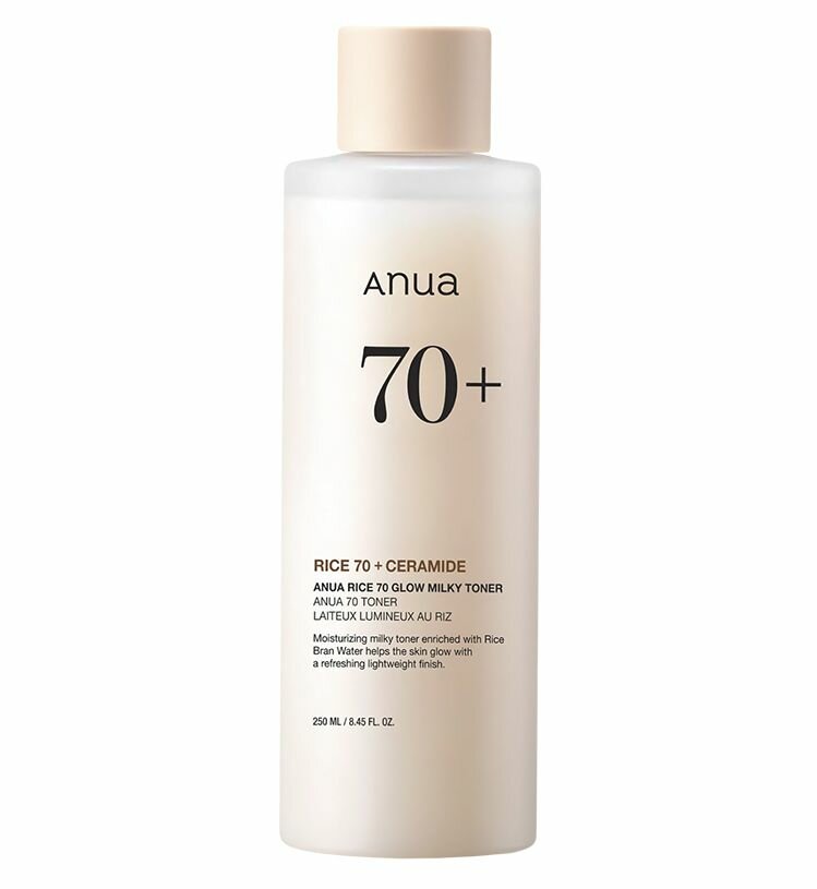Anua Питательный тонер с рисовым экстрактом и керамидами Rice 70 Glow Milky Toner