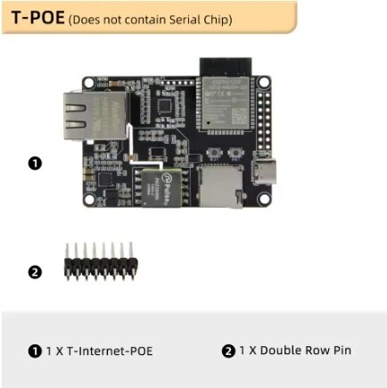 LILYGO® TTGO T-Internet-POE ESP32-WROOM Ethernet адаптер