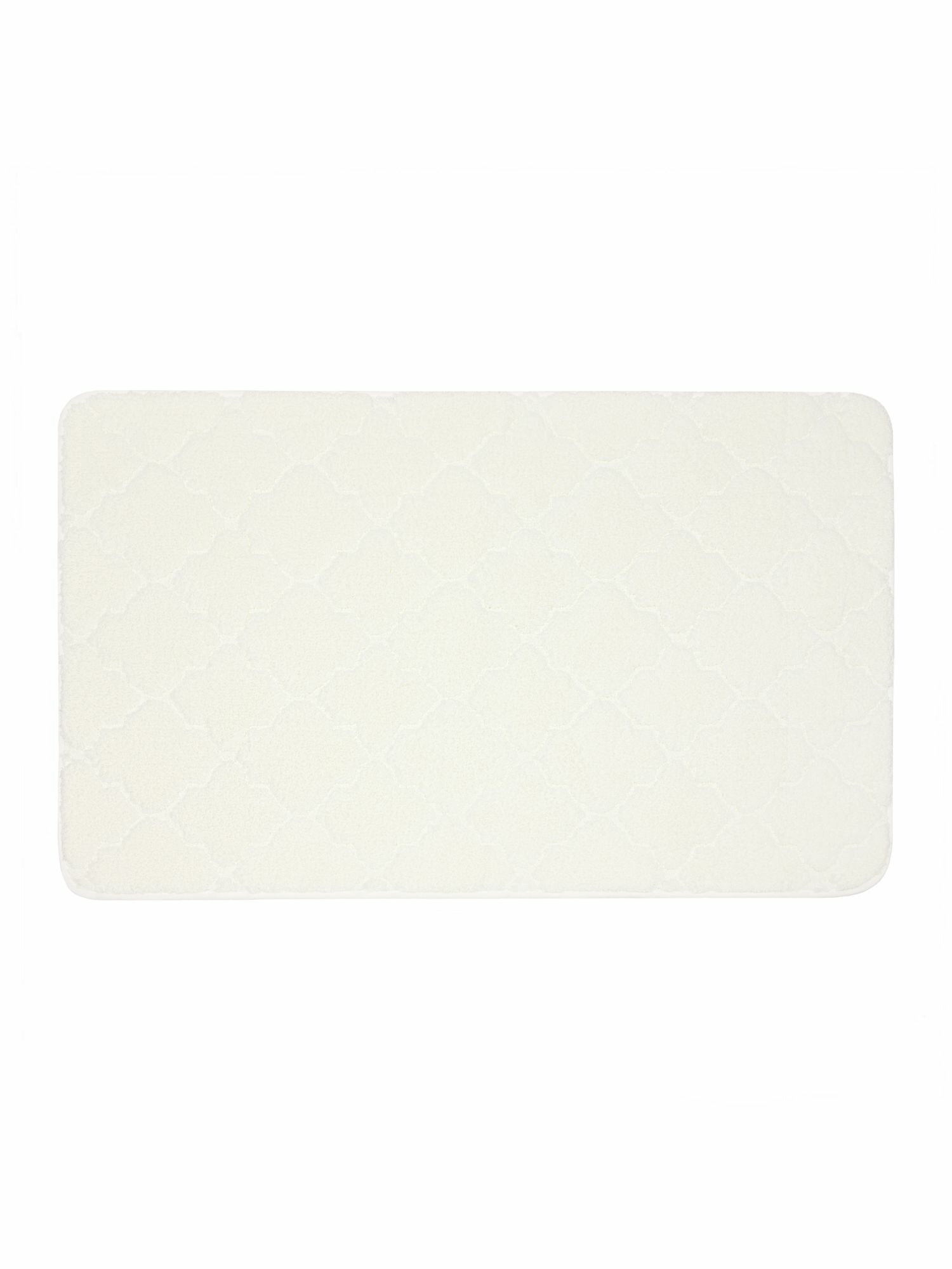 Коврик для ванной Bath Plus Лана 70x120 см цвет белый