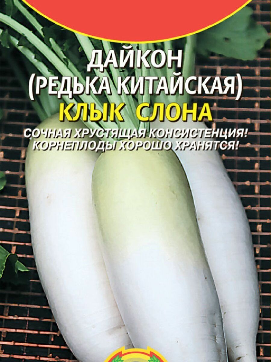 Семена Дайкон (Редька китайская) Клык слона 1 гр Плазменные семена