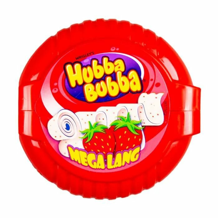 Жевательная резинка Hubba Bubba Bubble Tape, Хубба Бубба с клубникой
