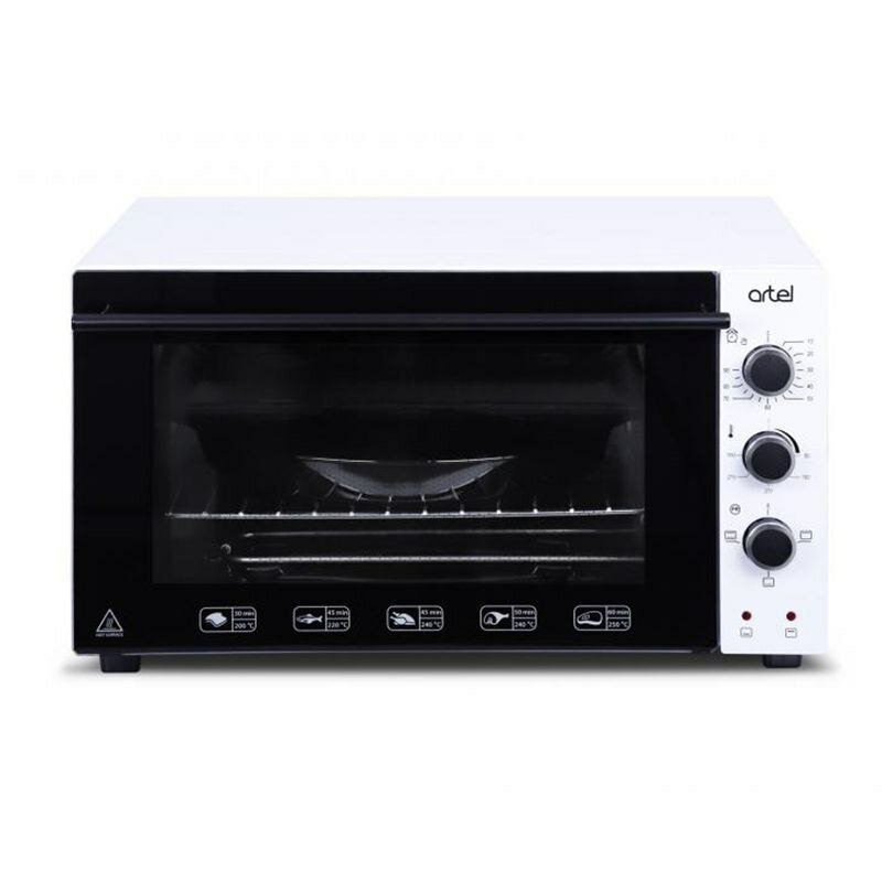 Мини-печь Artel MD3216E, электрическая, мощность 1400 Вт, два нагревательных элемента — фото 1
