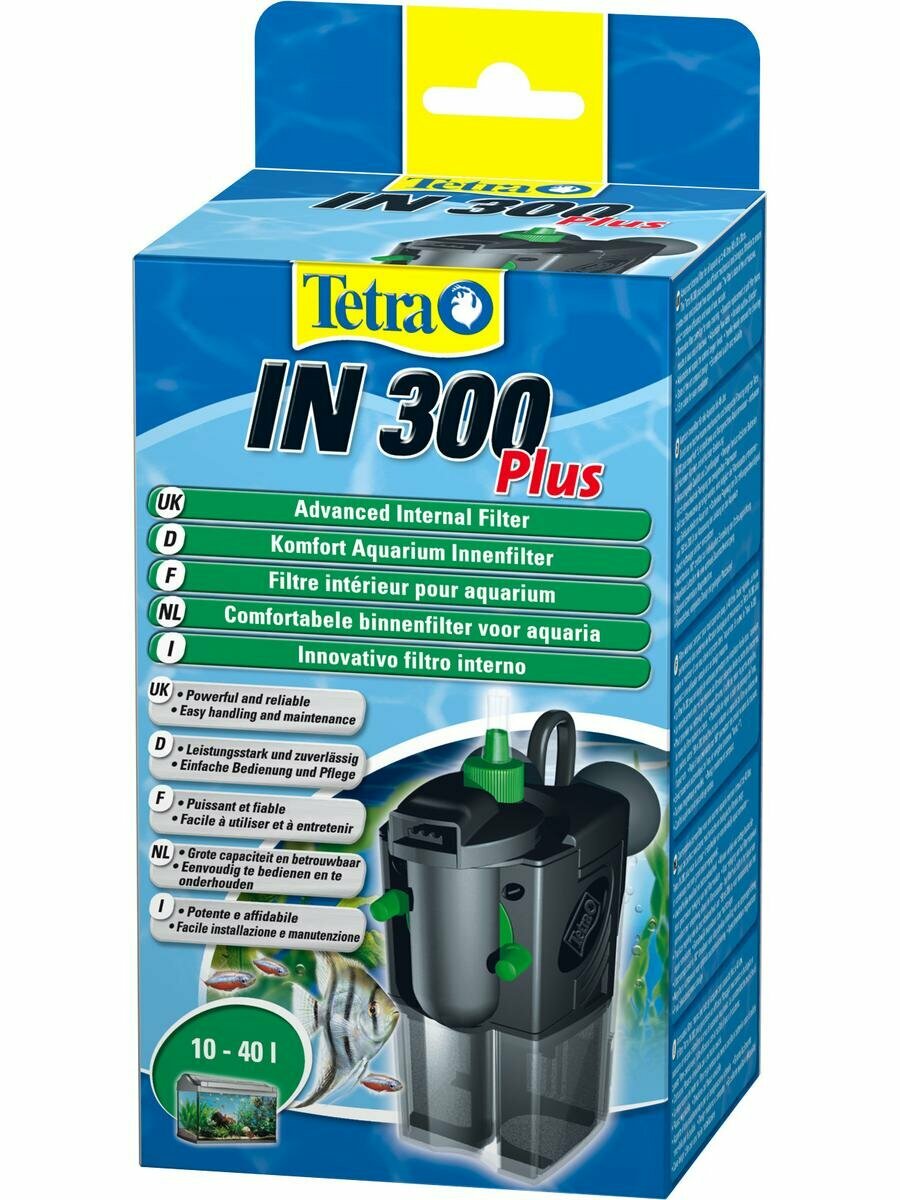Фильтр для аквариума внутренний IN 300 Plus (10-40л 300л/ч 5Вт)