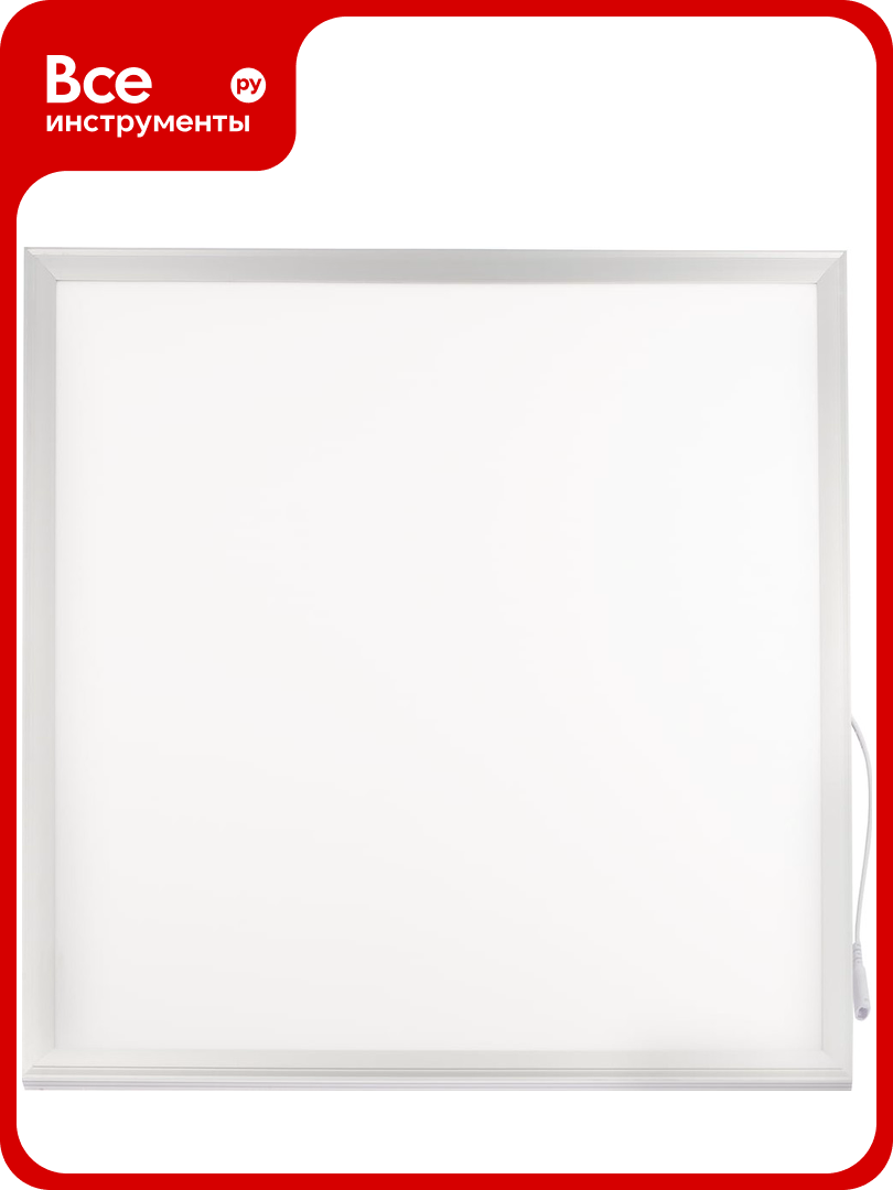 Светодиодная панель ЭРА SPL-510-S-65K-040 40Вт 6500К 3420Лм IP40 595х595х8 серебро без драйвера Б0048924