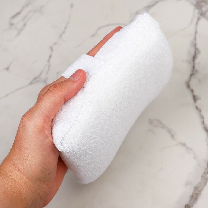 Mepsi Губка для купания детей махровая с удобной мягкой ручкой