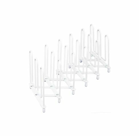 Подставка для крышек и сковородок раздвижная Delinia 71x13x13 см сталь белый