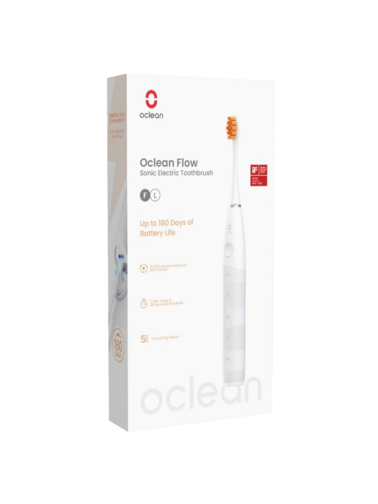 Электрическая зубная щетка Oclean Flow White — фото 1