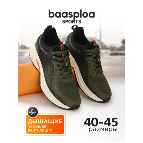 фото Кроссовки baasploa, размер 40, хаки, зеленый, черный