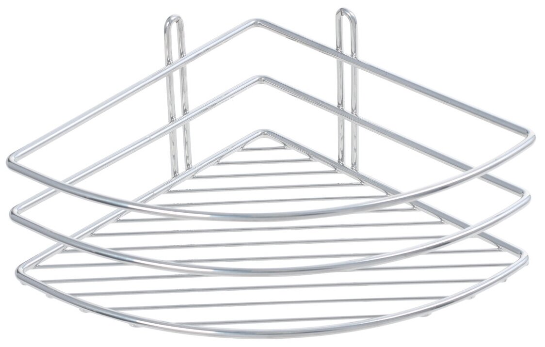 Полка угловая одноэтажная хром Fixsen FX-710-1