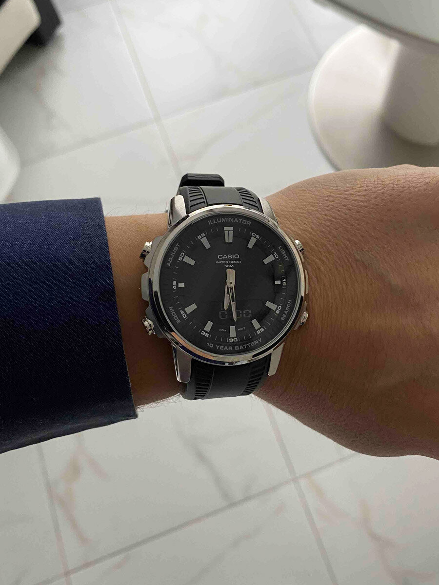 Наручные часы CASIO Sport, черный/серебристый — фото 1