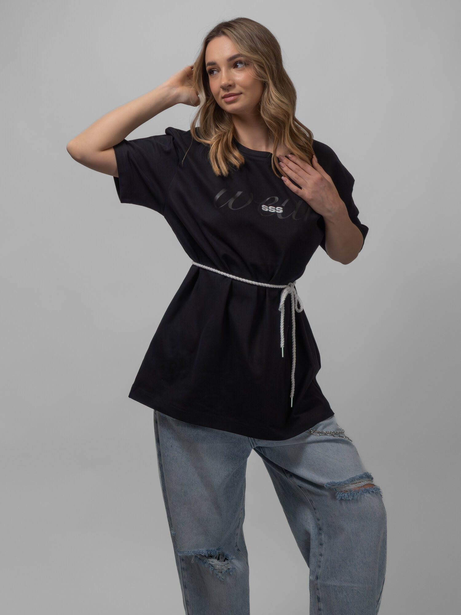 Футболка ssswear Base, размер Big, onyx black