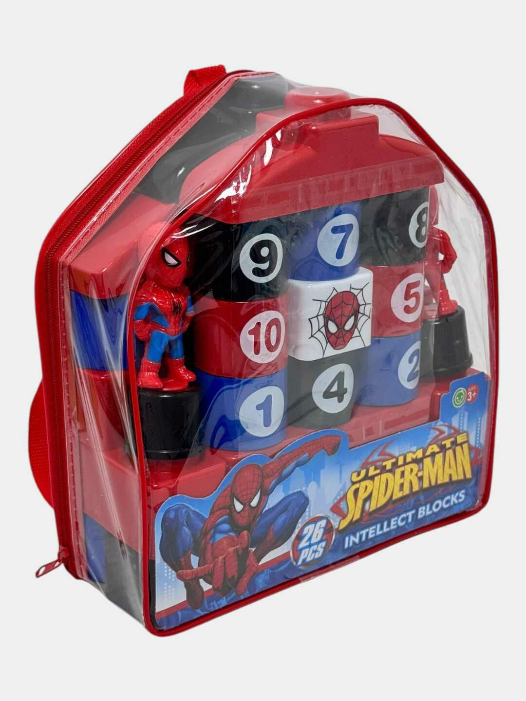 Конструктор Человек-Паук, 26 деталей в рюкзаке, для детей от 3 лет, развивающий Код. 26420