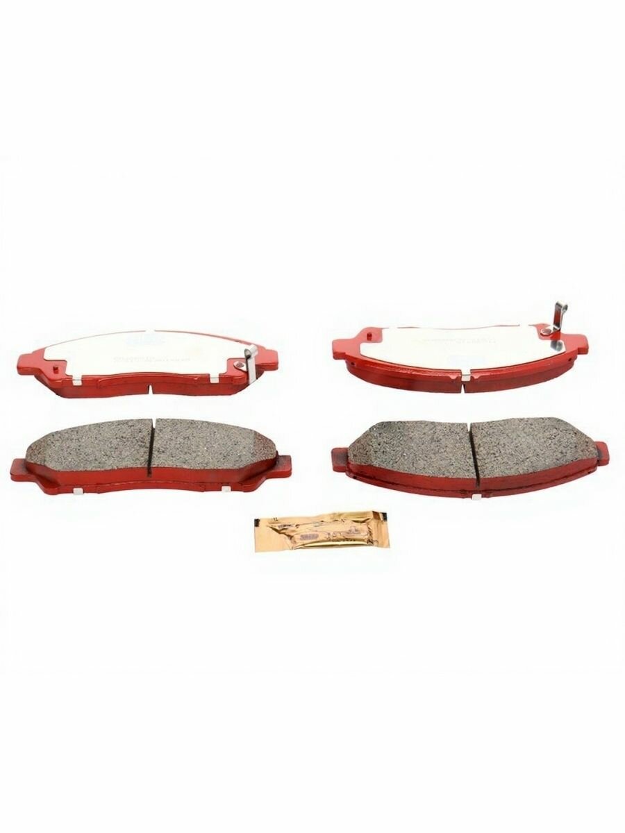 Колодки тормозные дисковые передние NIBK PN28001S для Acura MDX, Cadillac XT5, Chevrolet Traverse, Honda Pilot