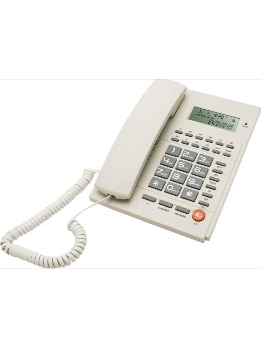 Телефон проводной RT-420 white Белый