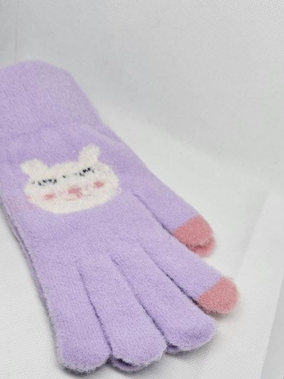 Перчатки  для девочек и женщин, размер 7-16, фиолетовый — фото 1