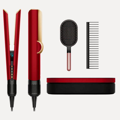 Изображение товара Выпрямитель Dyson Airstrait HT01 Красный бархат/Золото + Бокс чехол