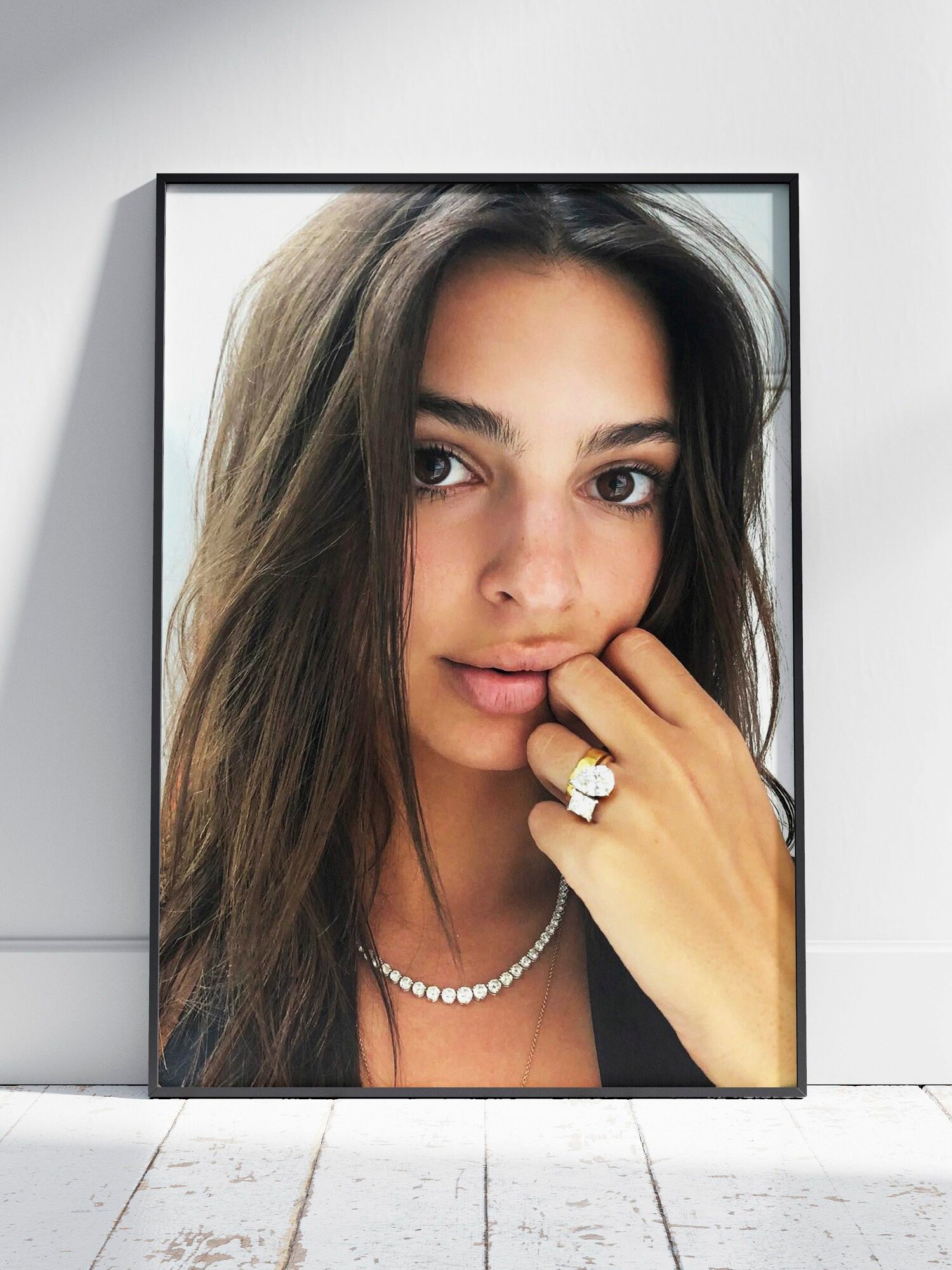 Плакат на стену для интерьера Эмили Ратаковски (Emily Ratajkowski 44) - Постер по модели, бренду и моде формата A4 (21x30 см)