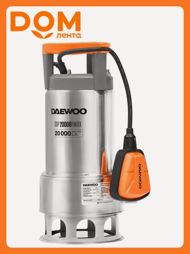 Изображение товара Погружной дренажный насос DAEWOO "Ddp", пропускная способность 20м³/ч, 7м погружения, 1100Вт