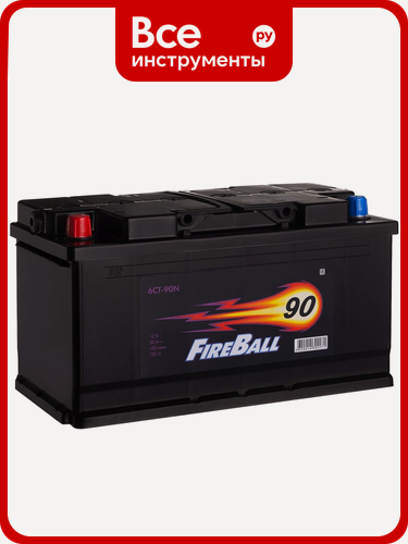 Изображение товара Аккумулятор FIRE BALL 6ст 90 N, 780 А CCA, 590119020 прямая полярность для автомобилей легковых и грузовых