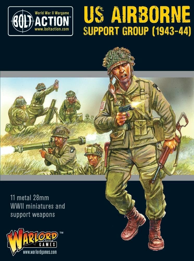Набор Bolt Action US Airborne Support Group (1943-44) (HQ, Mortar & MMG)
