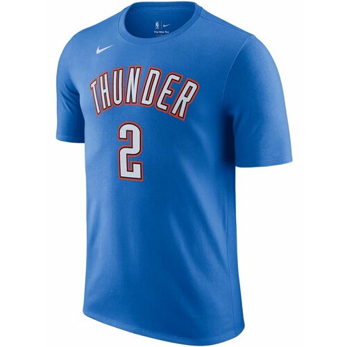 фото Футболка спортивная nike oklahoma city thunder nba t-shirt, размер m, синий/голубой