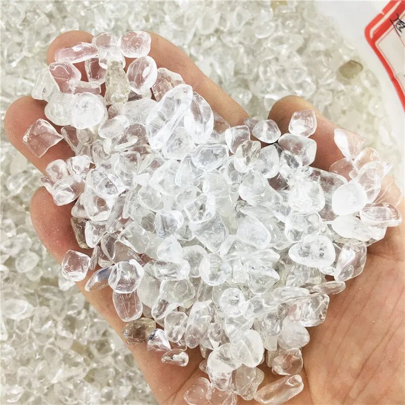 Кристаллы белого кварца WEI HONG 100г 200g, 4-6mm