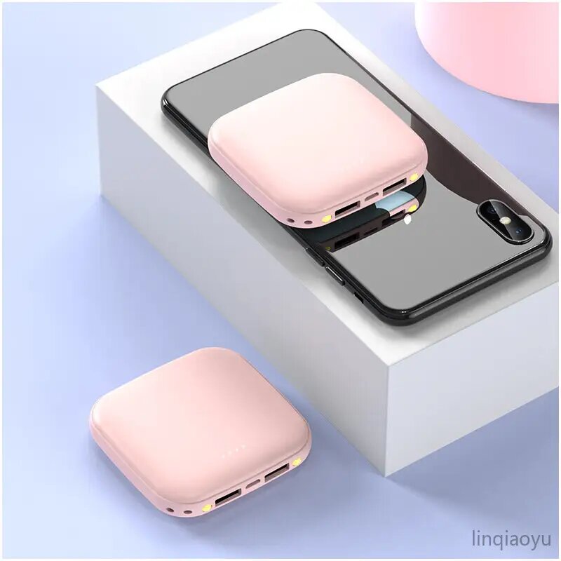 Мини-банк питания, 20000mAh, A2D, розовый