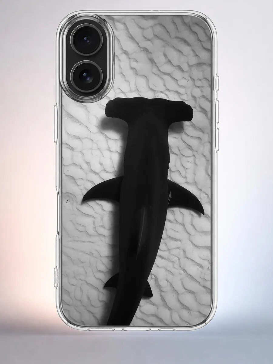 Чехол iPhone 16 акула-молот силиконовый