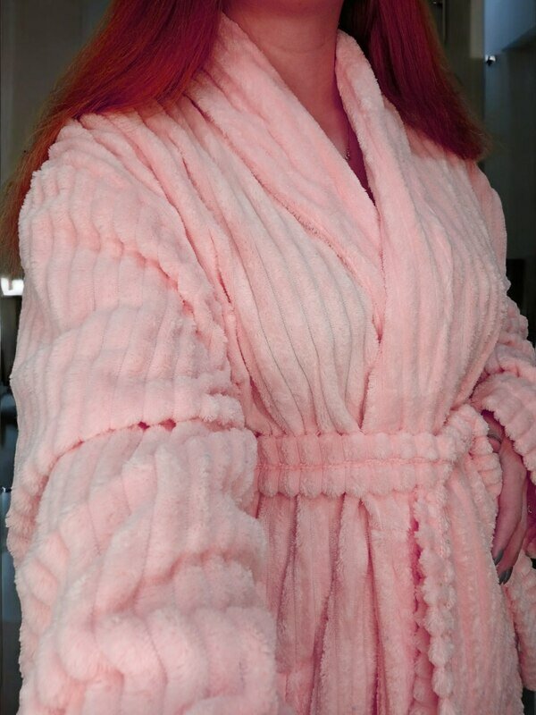 Халат LINENS, размер 4XL, розовый — фото 1