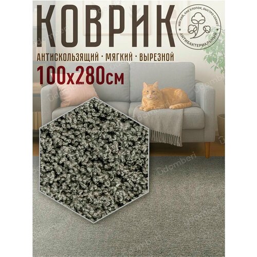 фото Ковер комнатный напольный с ворсом для зала 100х280 vdomberi