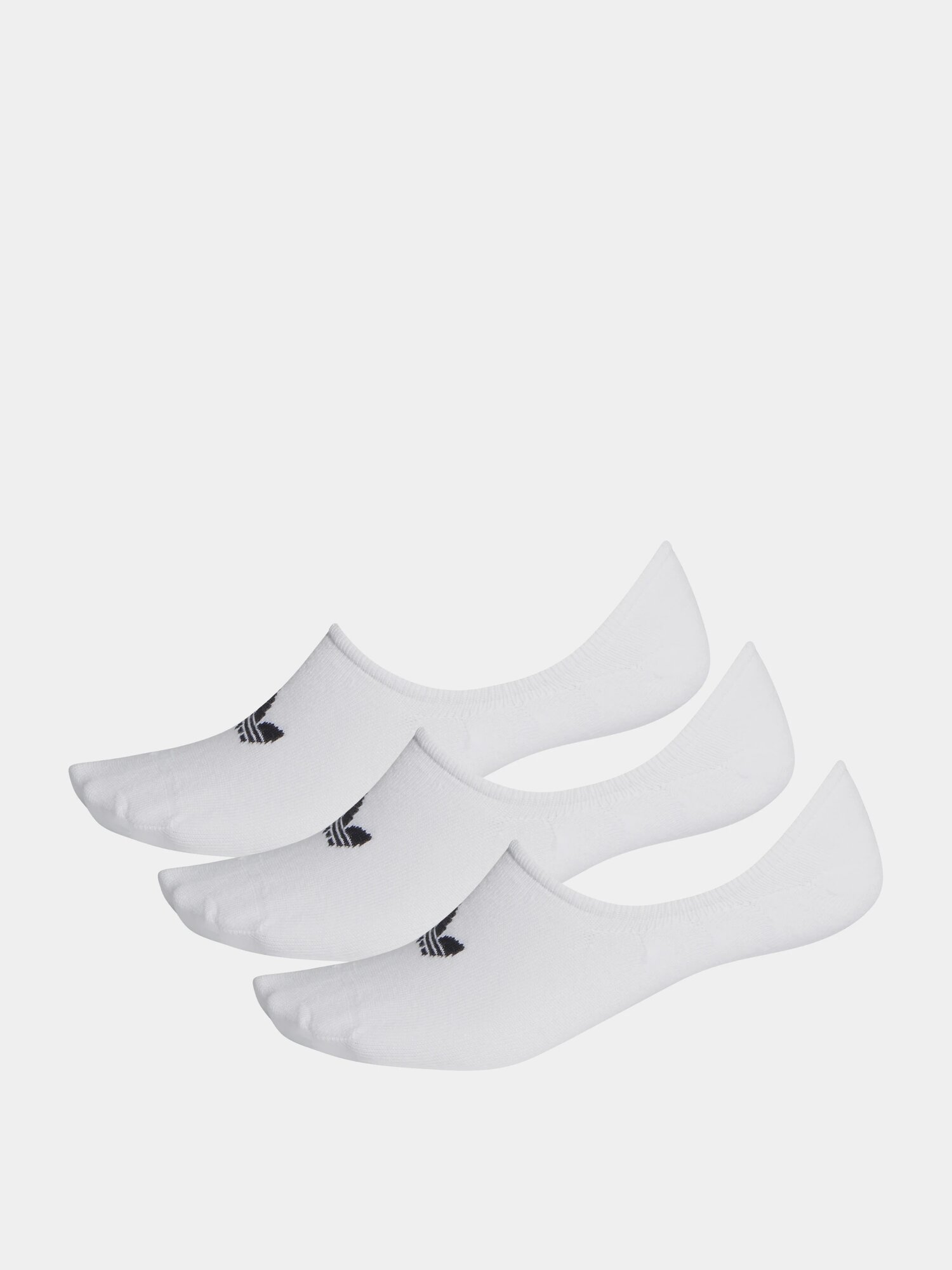 Носки adidas Originals Low Cut Sock 3P, комплект, 3 пары, размер 46-48, white