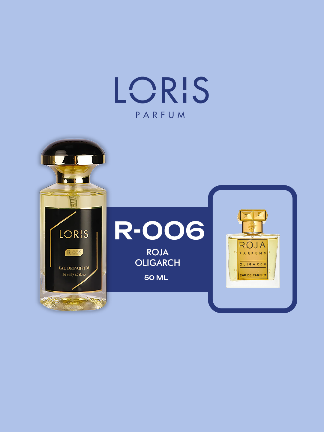 Мужская парфюмерная вода "Loris Parfume" - Roja – Oligarch, 50 мл, стойкость в течение дня