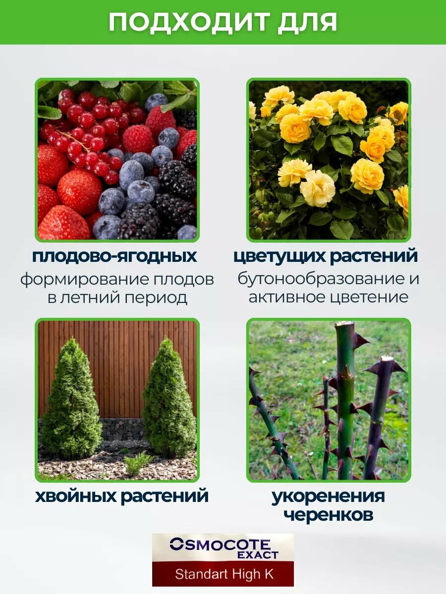 Осмокот 3-4/Osmocote Exact Standart High K 3-4/удобрение — фото 1
