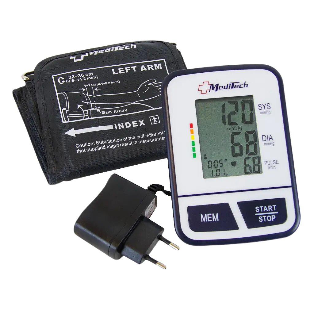 Тонометр автоматический MediTech МТ-30 с адаптером 1 шт