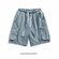 Джинсовые шорты Tide, мужские, рваные, серые, XXXL