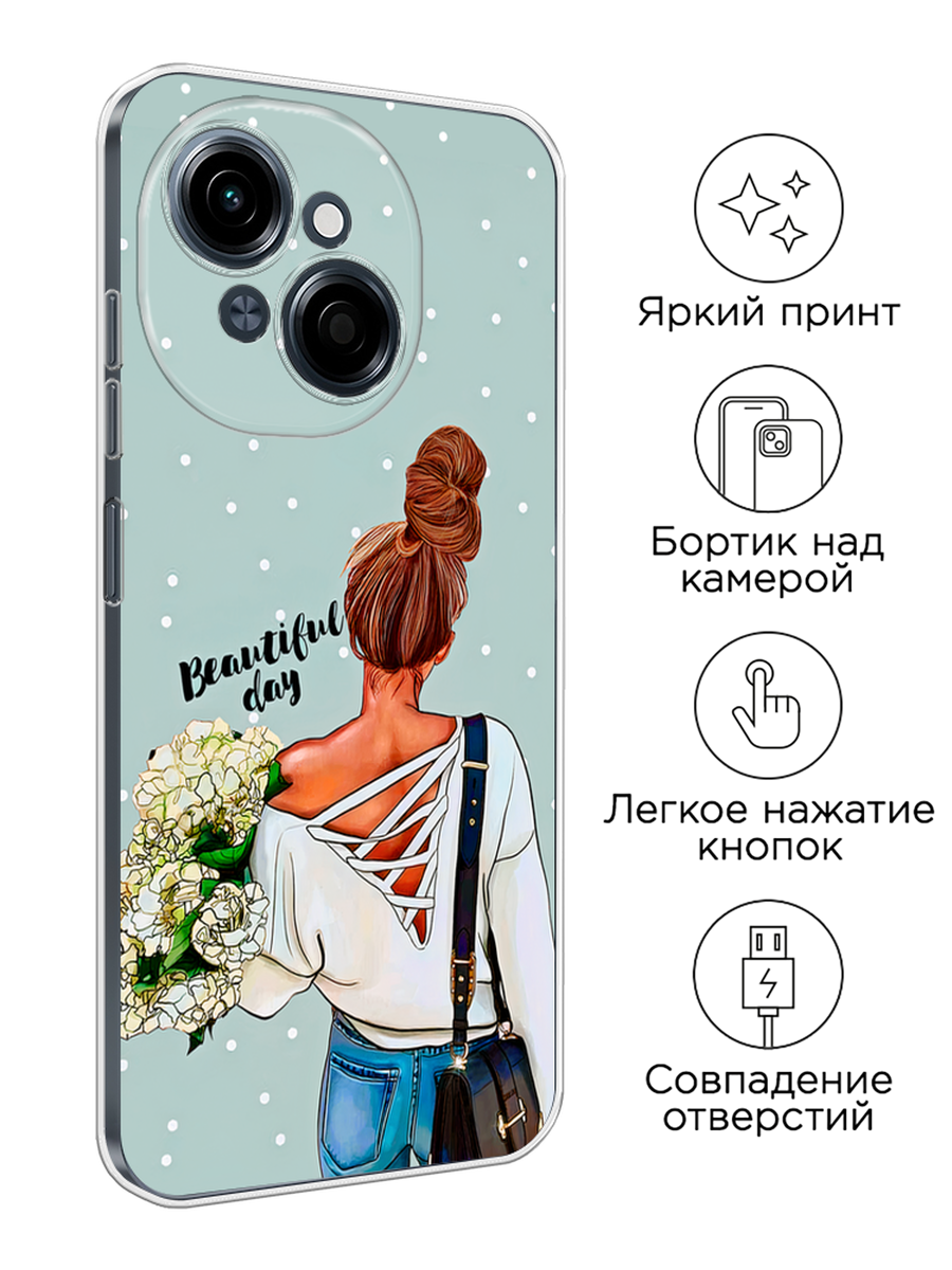 Чехол на Tecno Spark Go 1/Pop 9 / Текно Спарк Go 1/Поп 9 с принтом Beautiful day — фото 1